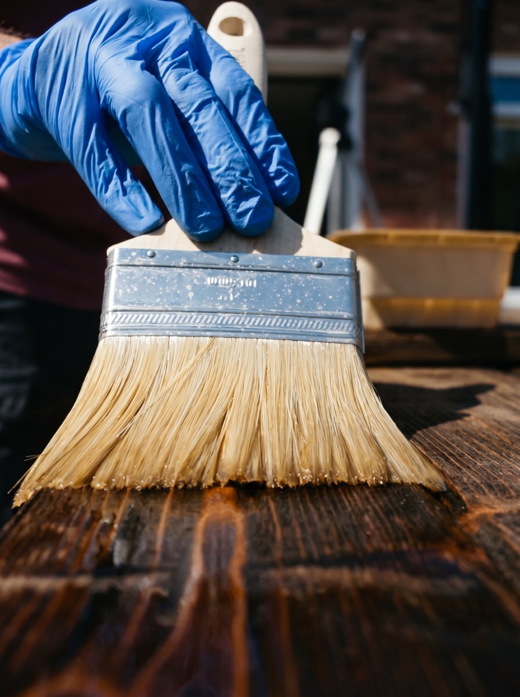 Staining and finishing a custom wood piece by hand